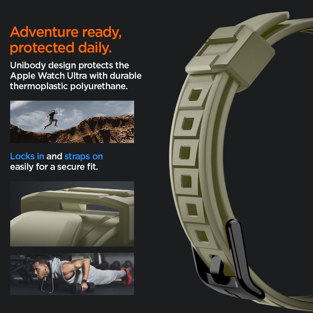 Cover Rugged Armor Pro Apple Watch Ultra 2 49mm Vintage Khaki