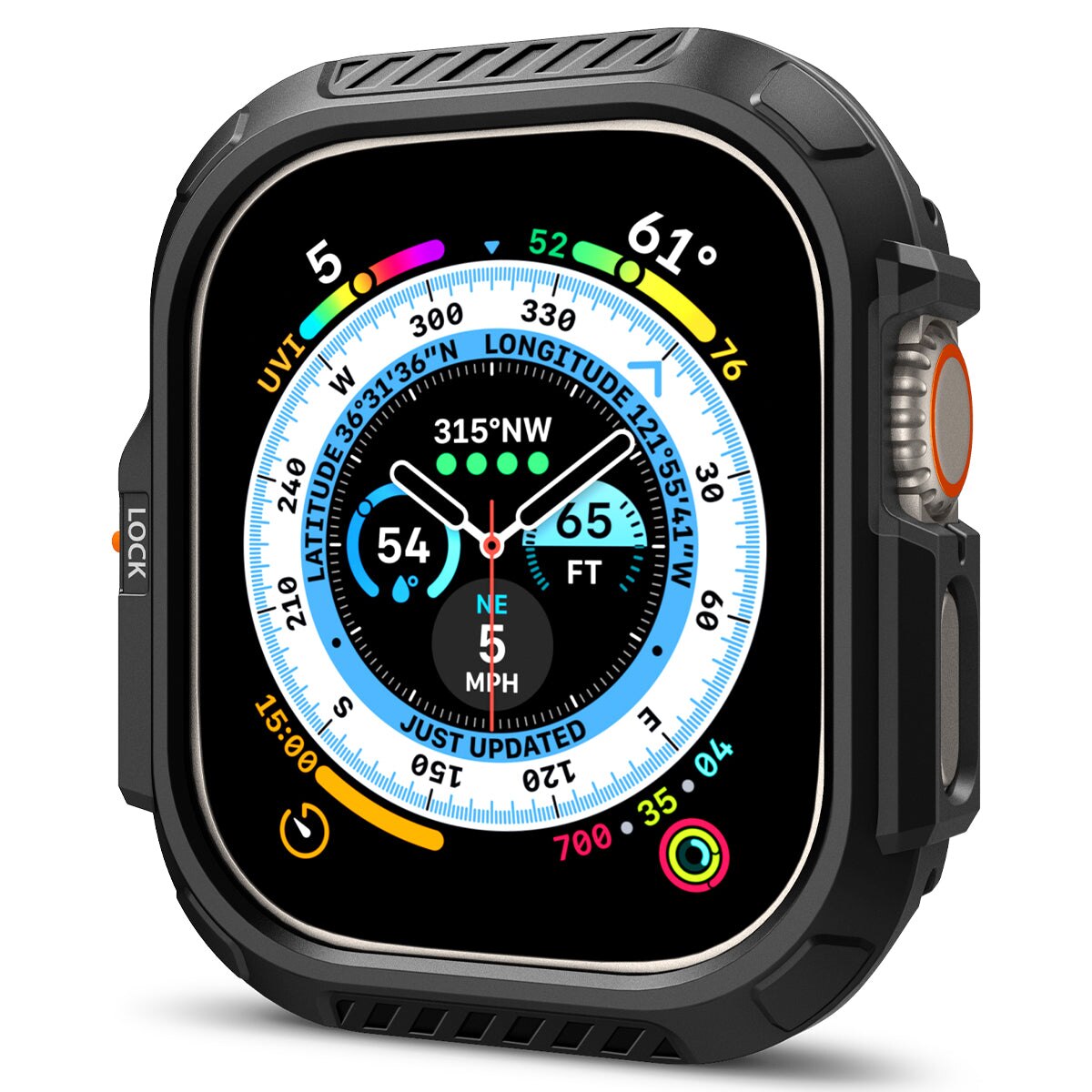 Cover Lock Fit Apple Watch Ultra 2 49mm Black