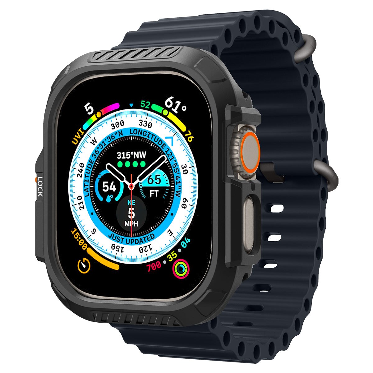 Cover Lock Fit Apple Watch Ultra 2 49mm Black