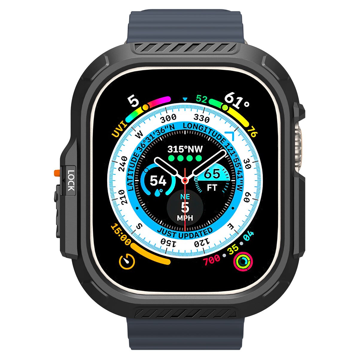 Cover Lock Fit Apple Watch Ultra 2 49mm Black