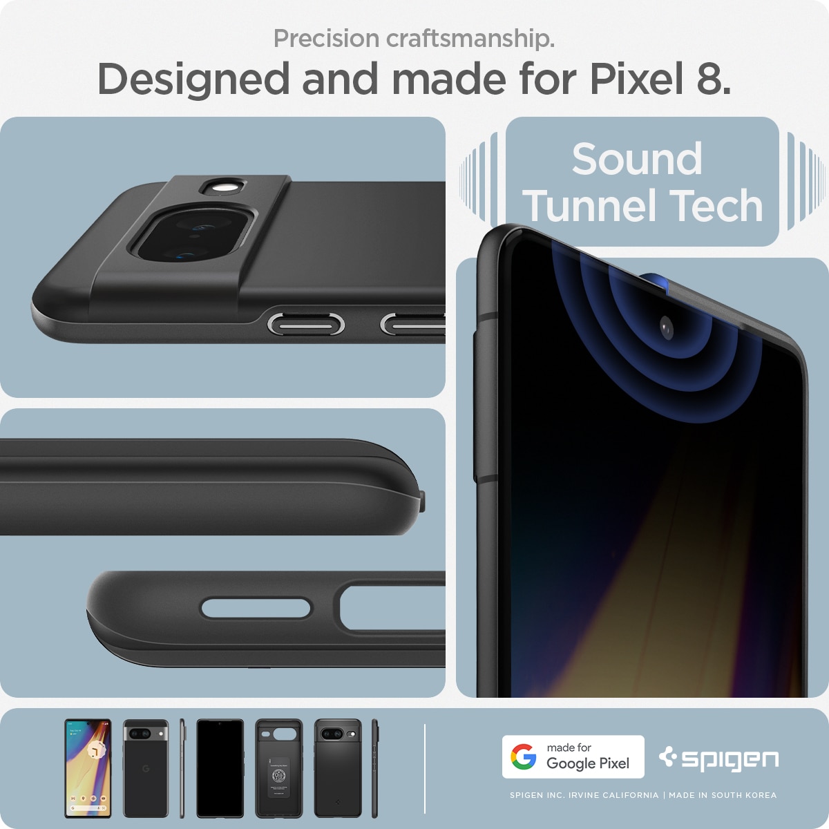 Cover Thin Fit Google Pixel 8 Black