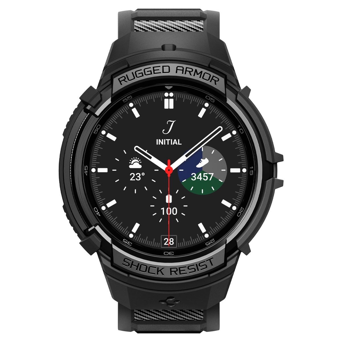 Cover Rugged Armor Pro Samsung Galaxy Watch 6 Classic 43mm nero