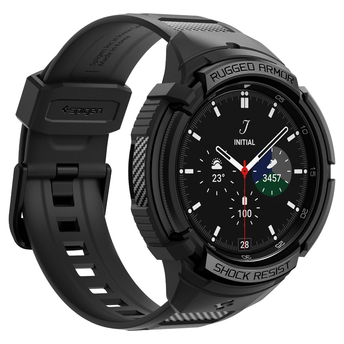 Cover Rugged Armor Pro Samsung Galaxy Watch 6 Classic 47mm nero