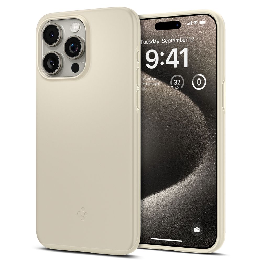 Cover Thin Fit iPhone 15 Pro Max Mute Beige