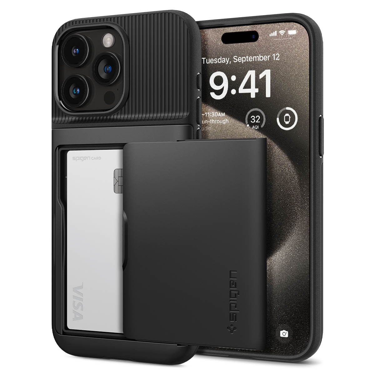 Cover Slim Armor CS iPhone 15 Pro Max Black