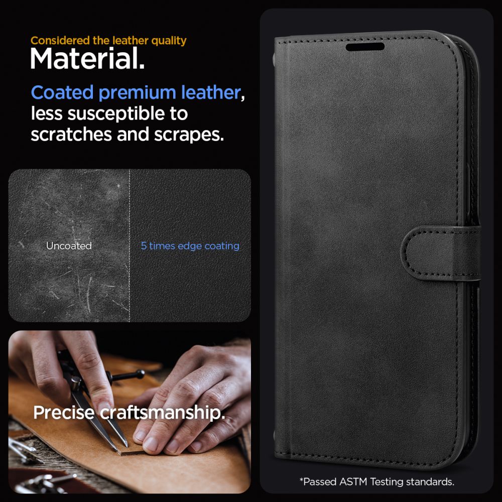 Custodia Wallet S Pro iPhone 15 Pro Max Black