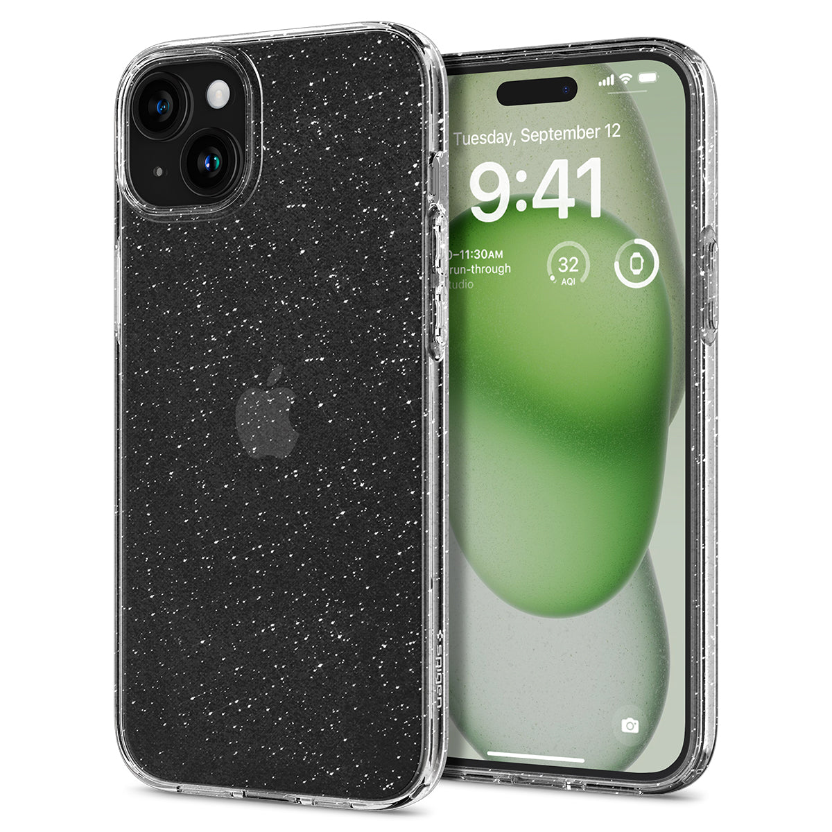 Cover Liquid Crystal Glitter iPhone 15 Plus Crystal