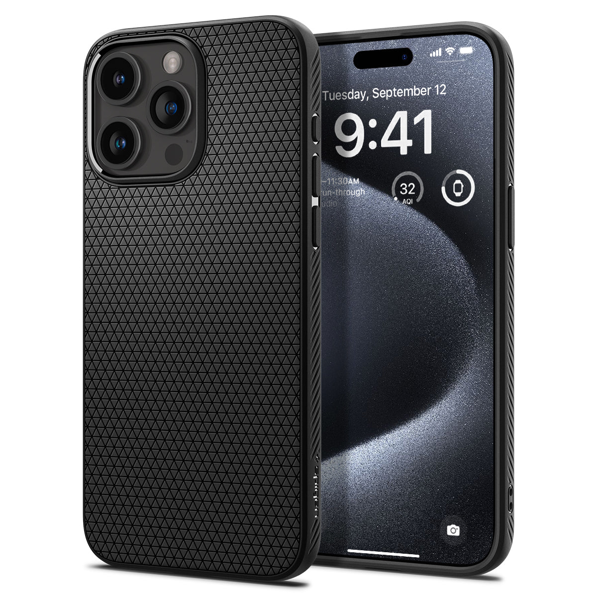 Cover Liquid Air iPhone 15 Pro Black