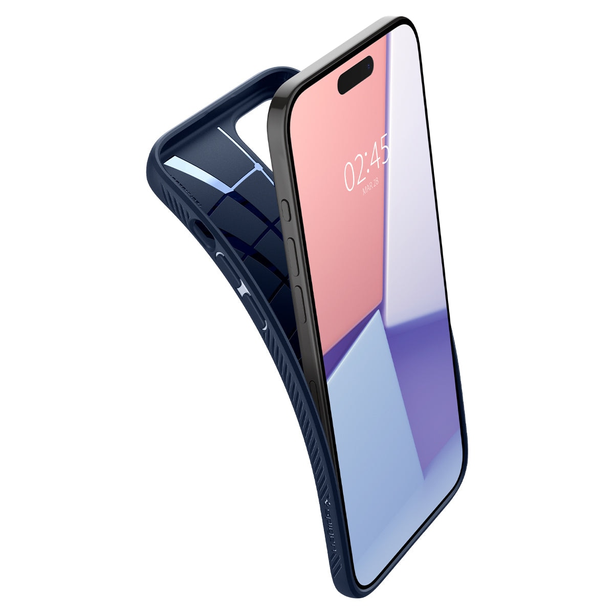 Cover Liquid Air iPhone 15 Pro Navy Blue