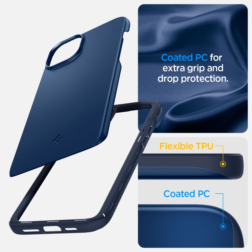 Cover Thin Fit iPhone 15 Navy Blue