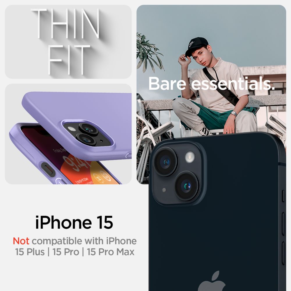 Cover Thin Fit iPhone 15 Iris Purple