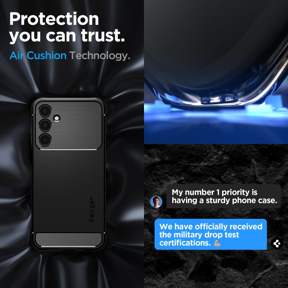 Case Rugged Armor Samsung Galaxy A25 Black