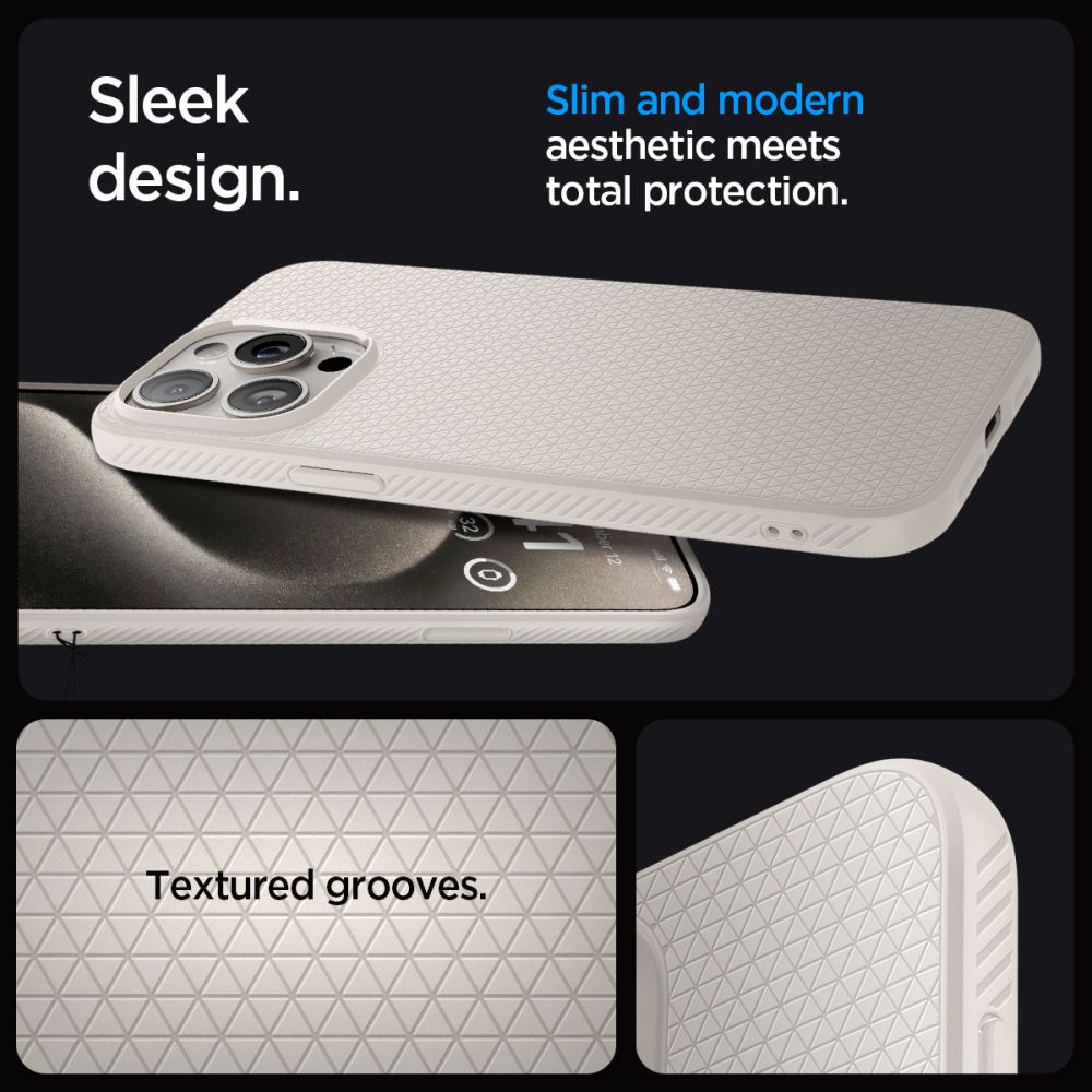 Cover Liquid Air iPhone 15 Pro Max Natural Titanium