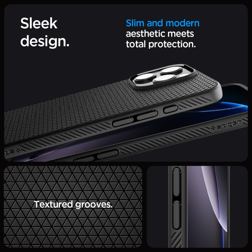 Cover Liquid Air iPhone 16 Pro Matte Black