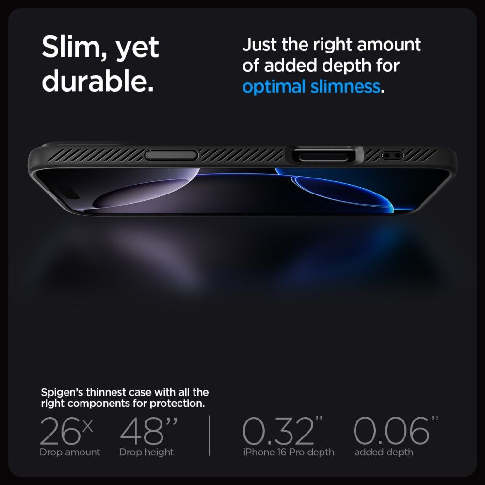 Cover Liquid Air iPhone 16 Pro Matte Black