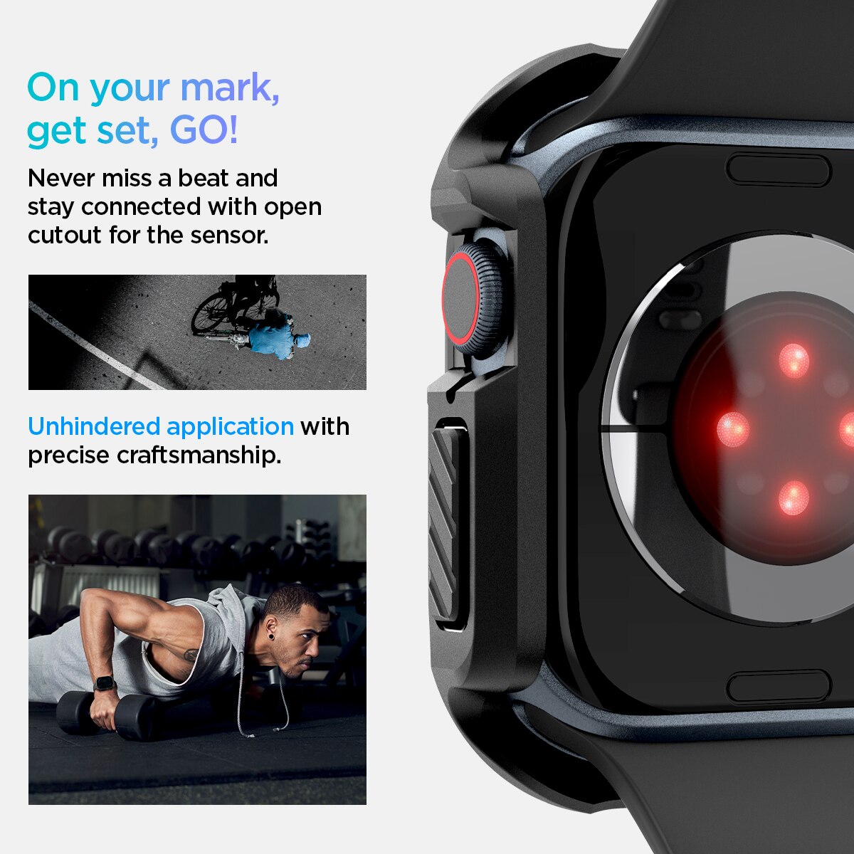 Cover Tough Armor Apple Watch Series 10 46mm Black