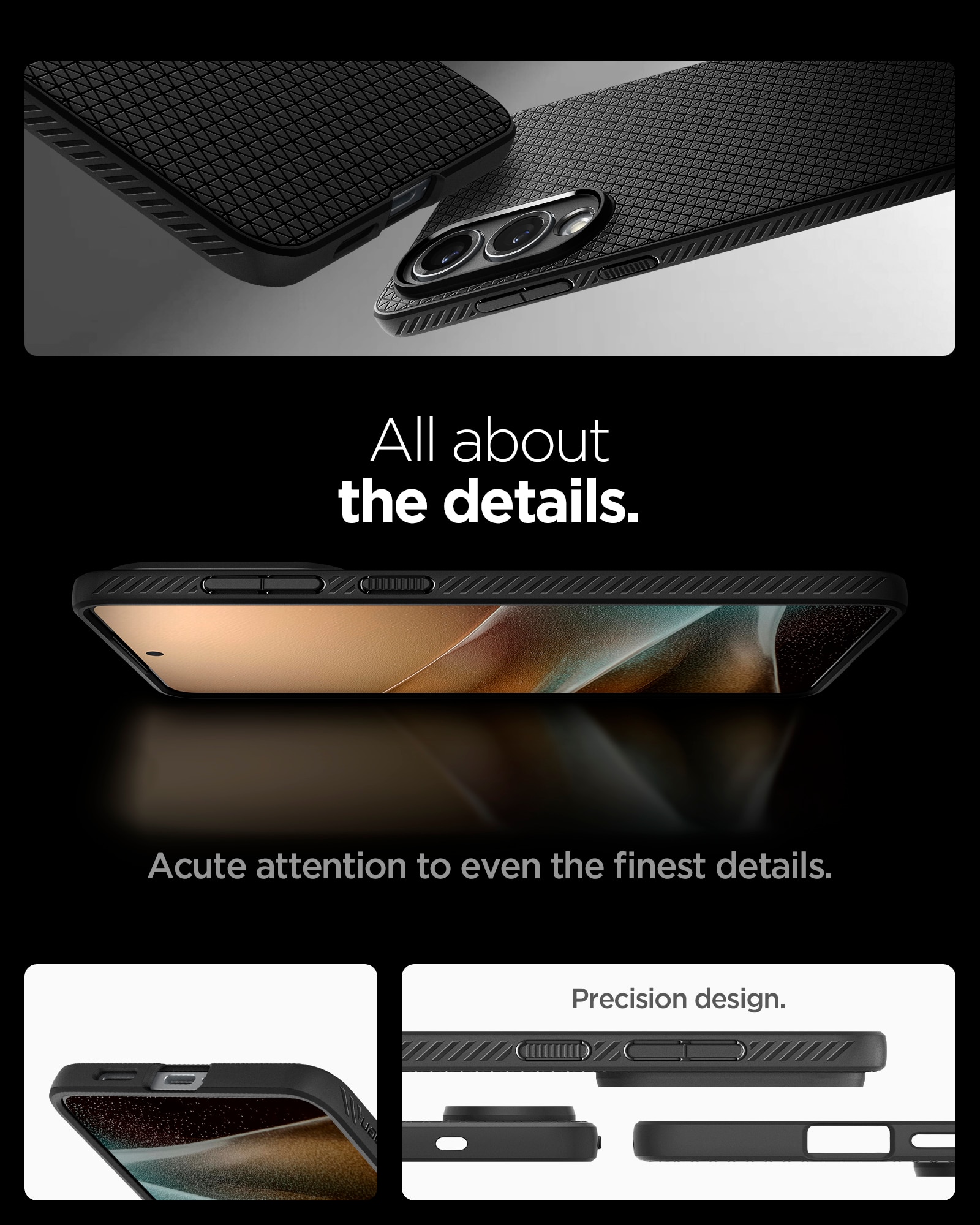 Cover Liquid Air Samsung Galaxy S25 Edge Matte Black