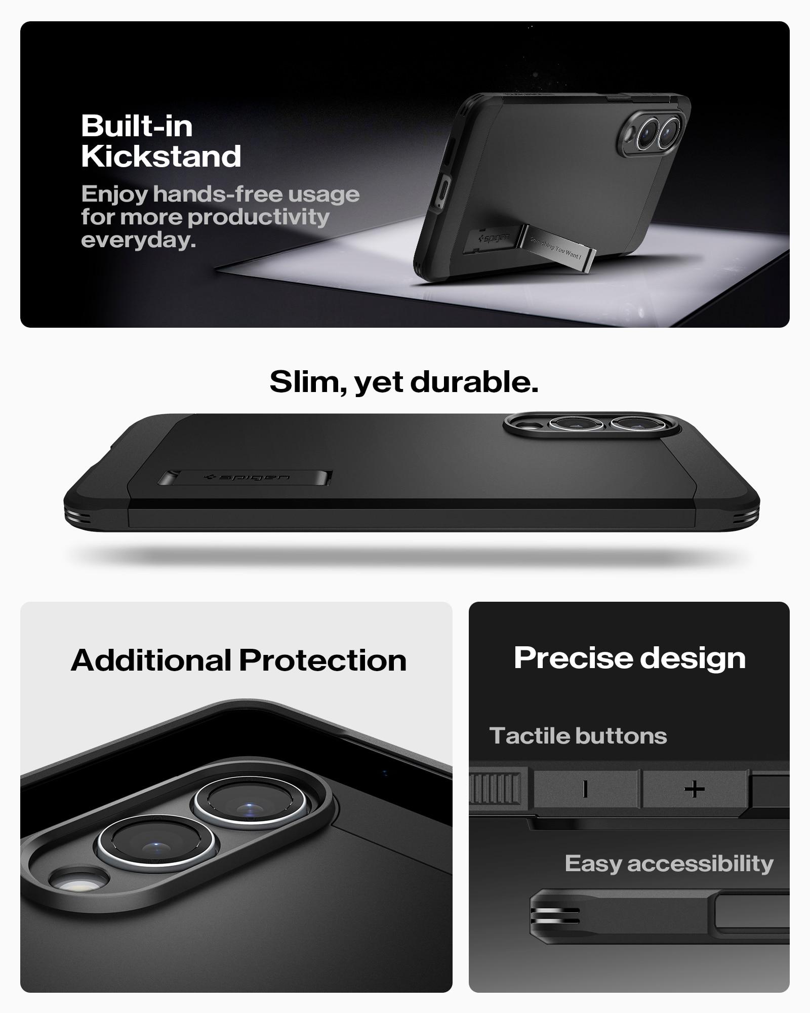 Cover Tough Armor MagSafe Samsung Galaxy S25 Edge Black