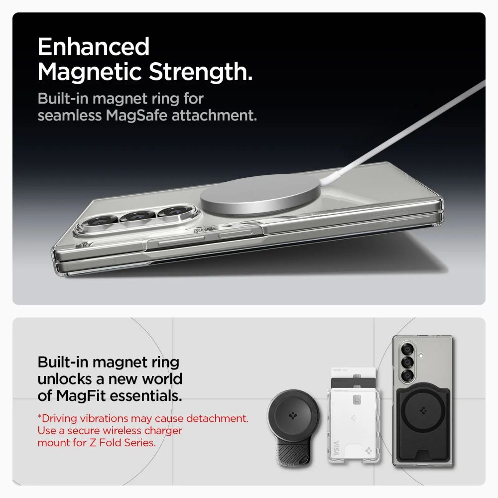 Cover AirSkin MagSafe Samsung Galaxy Z Fold 7 Clear White