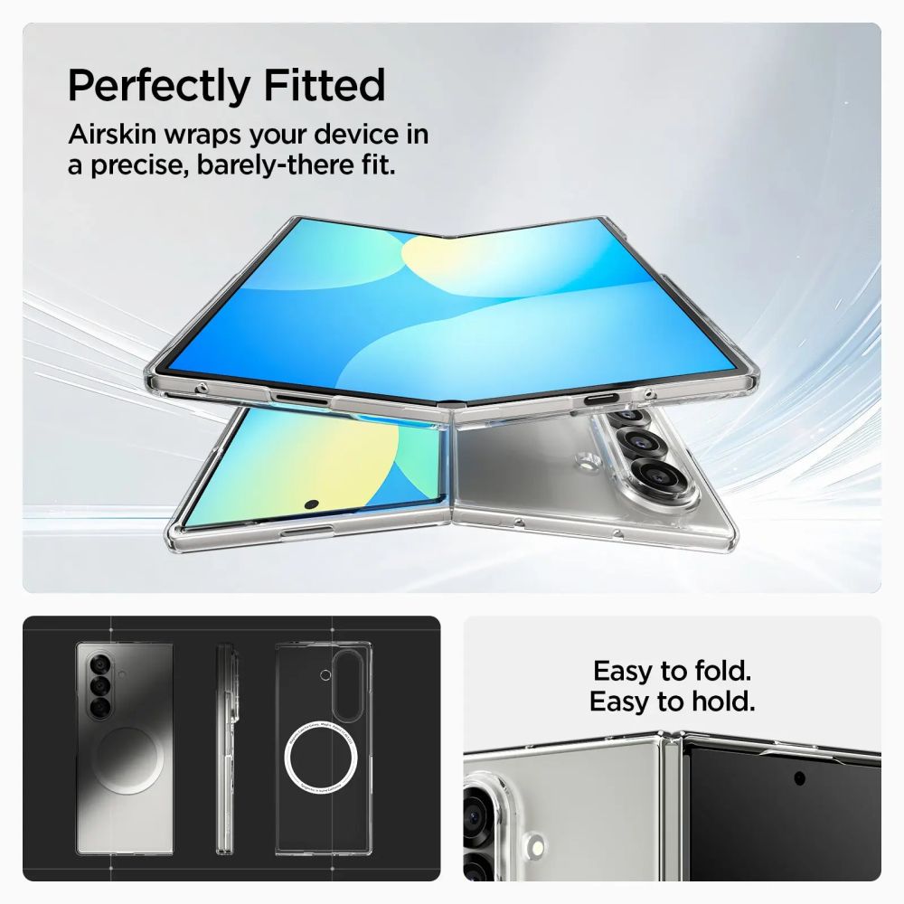 Cover AirSkin MagSafe Samsung Galaxy Z Fold 7 Clear White