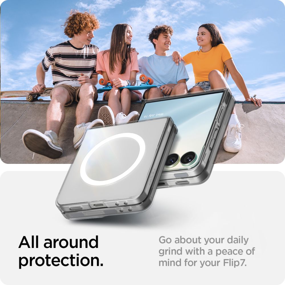 Cover AirSkin MagSafe Samsung Galaxy Z Flip 7 Clear White