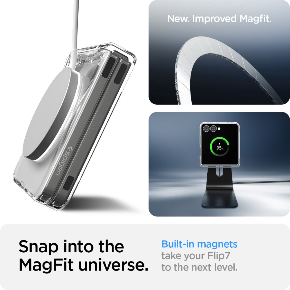 Cover AirSkin MagSafe Samsung Galaxy Z Flip 7 Clear White