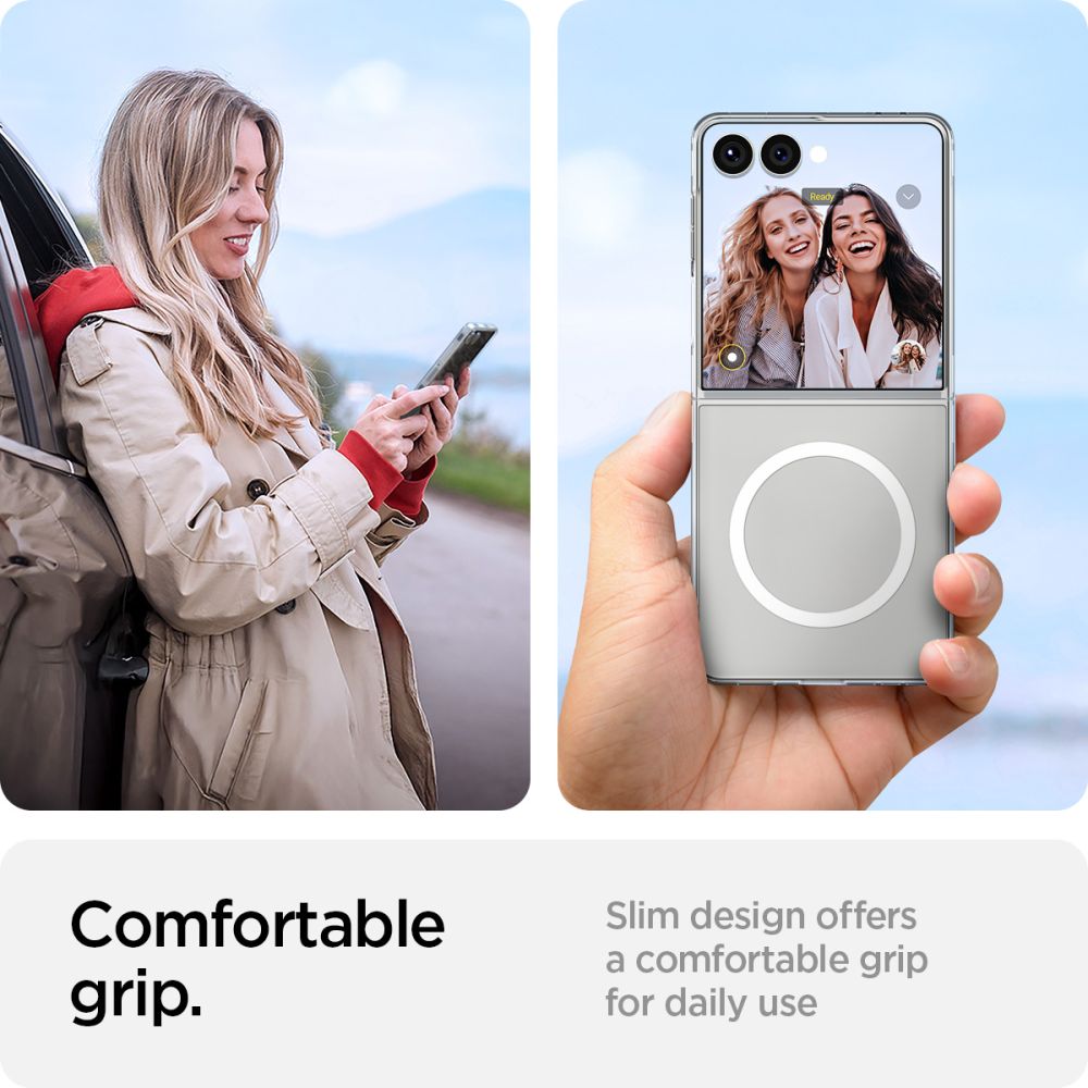 Cover AirSkin MagSafe Samsung Galaxy Z Flip 7 Clear White
