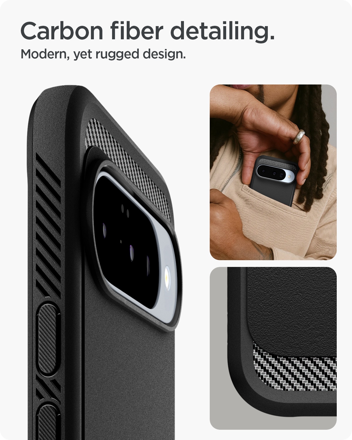 Cover Rugged Armor MagSafe Google Pixel 10 Black