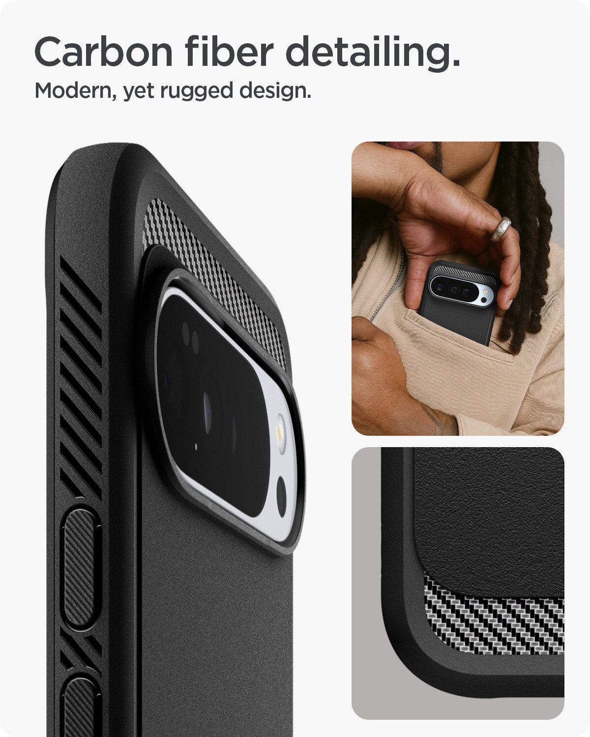 Cover Rugged Armor MagSafe Google Pixel 10 Pro XL Black