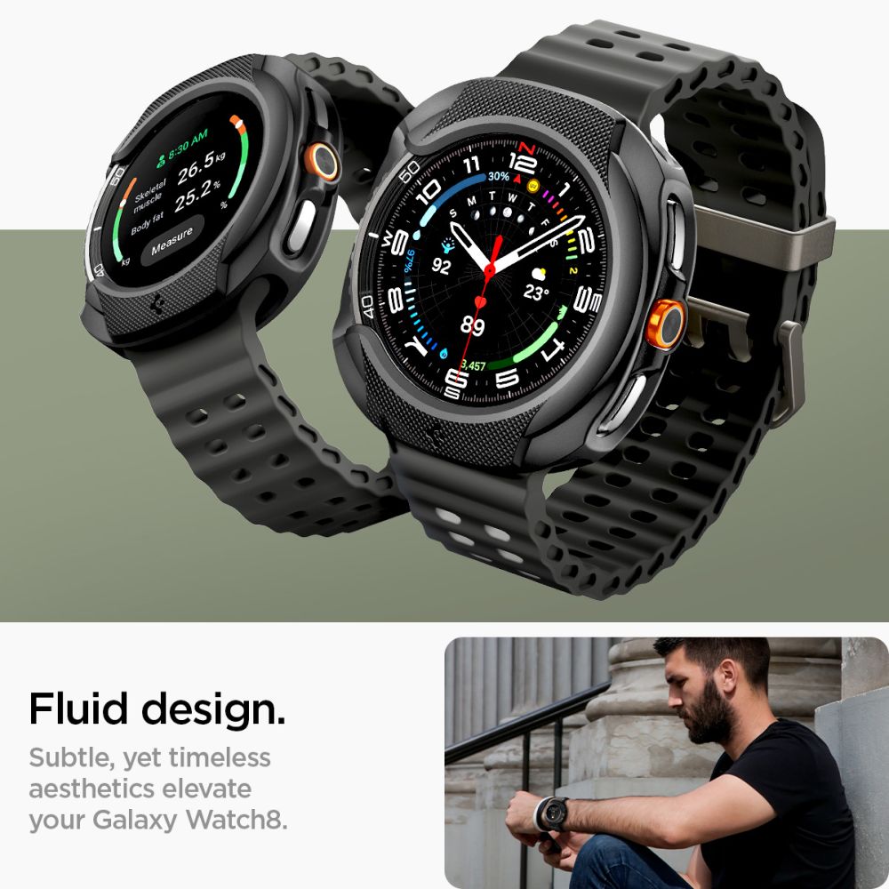 Cover Liquid Air Samsung Galaxy Watch 8 Classic Black