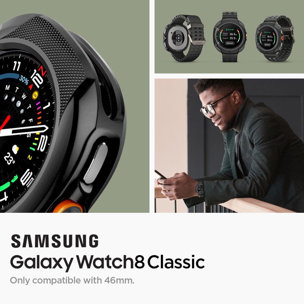 Cover Liquid Air Samsung Galaxy Watch 8 Classic Black
