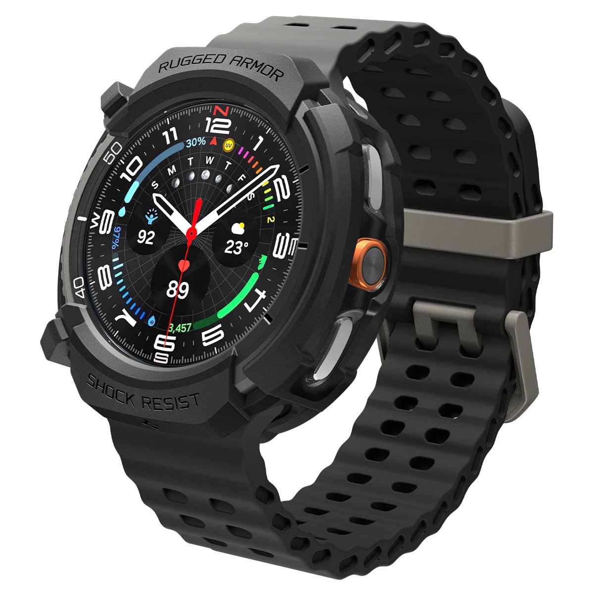 Case Rugged Armor Samsung Galaxy Watch 8 Classic Black