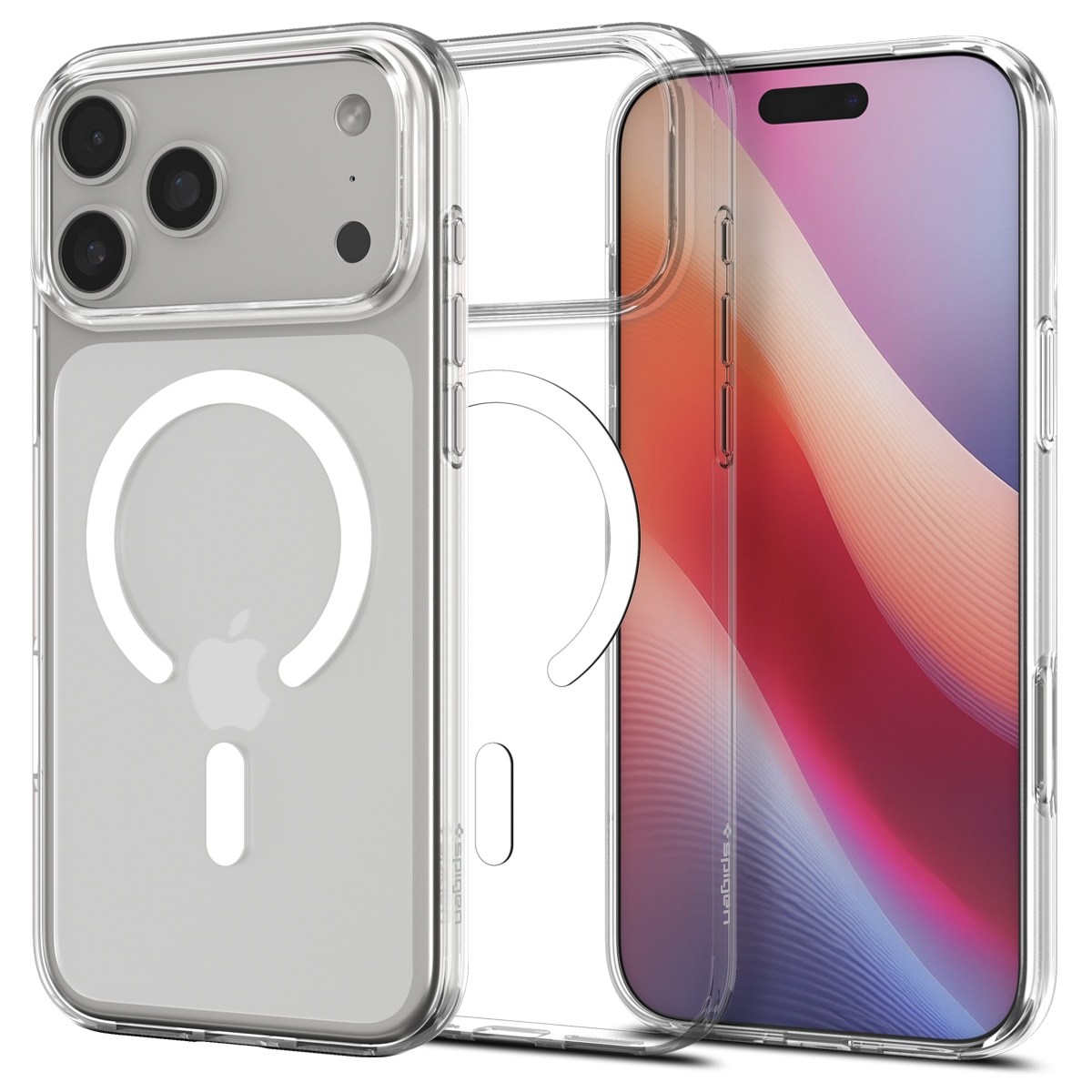 Cover Liquid Crystal MagSafe iPhone 17 Pro Clear White