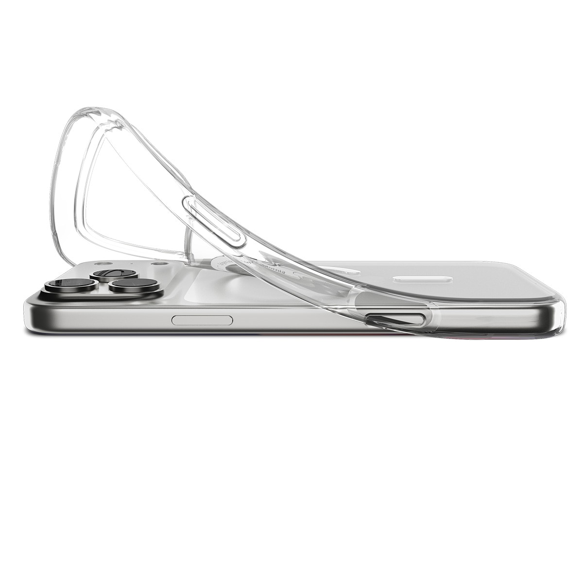 Cover Liquid Crystal MagSafe iPhone 17 Pro Clear White
