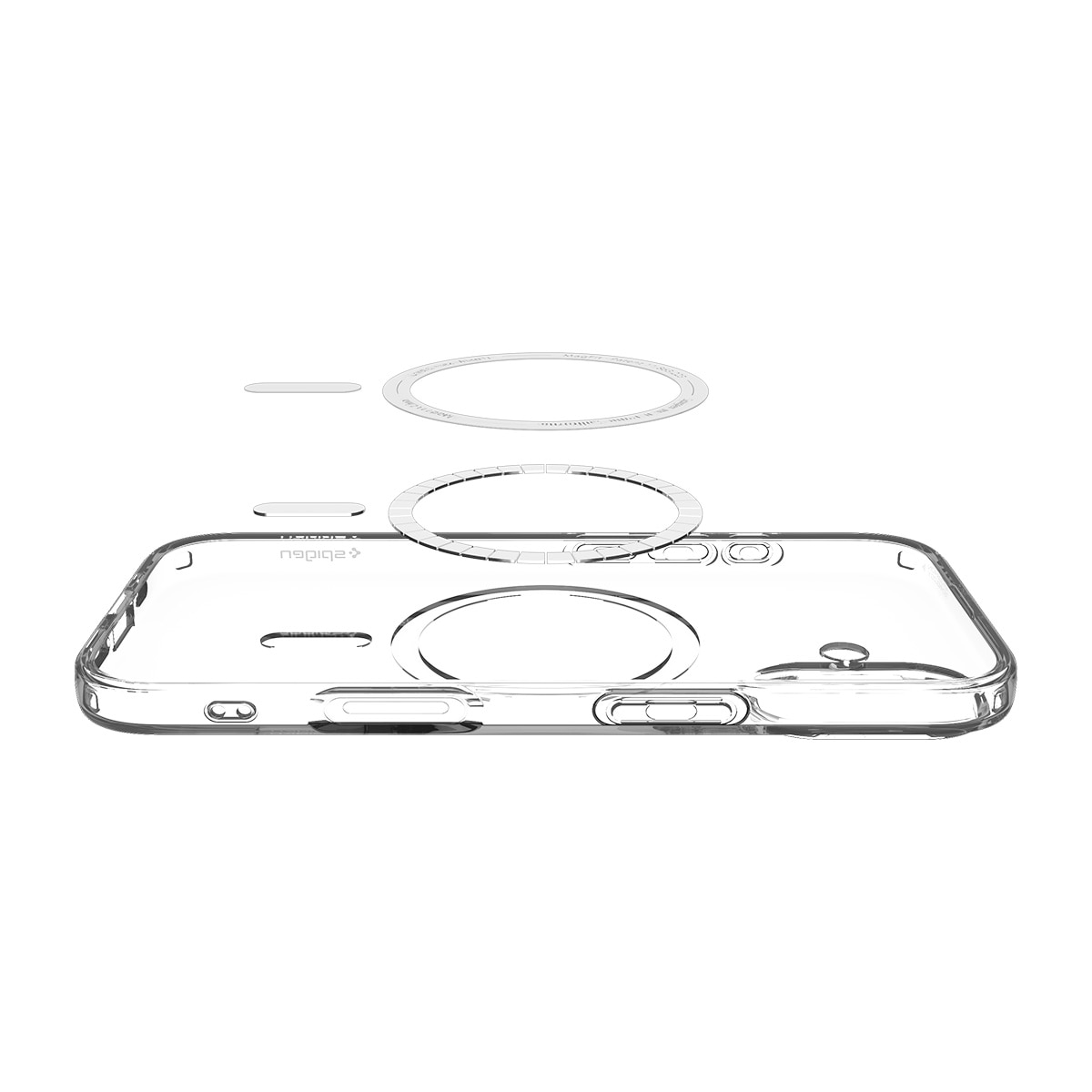 Cover Liquid Crystal MagSafe iPhone 17 Clear White