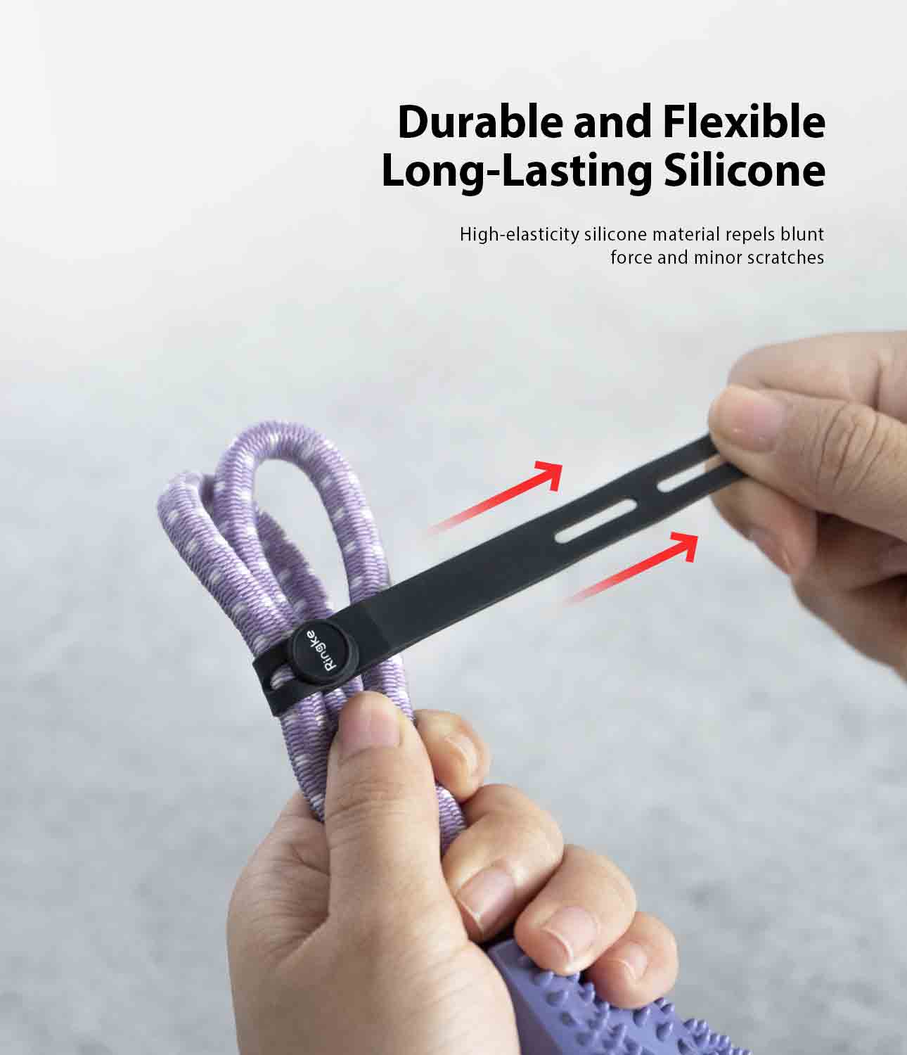Silicone Cable Tie (5 pezzi) Black