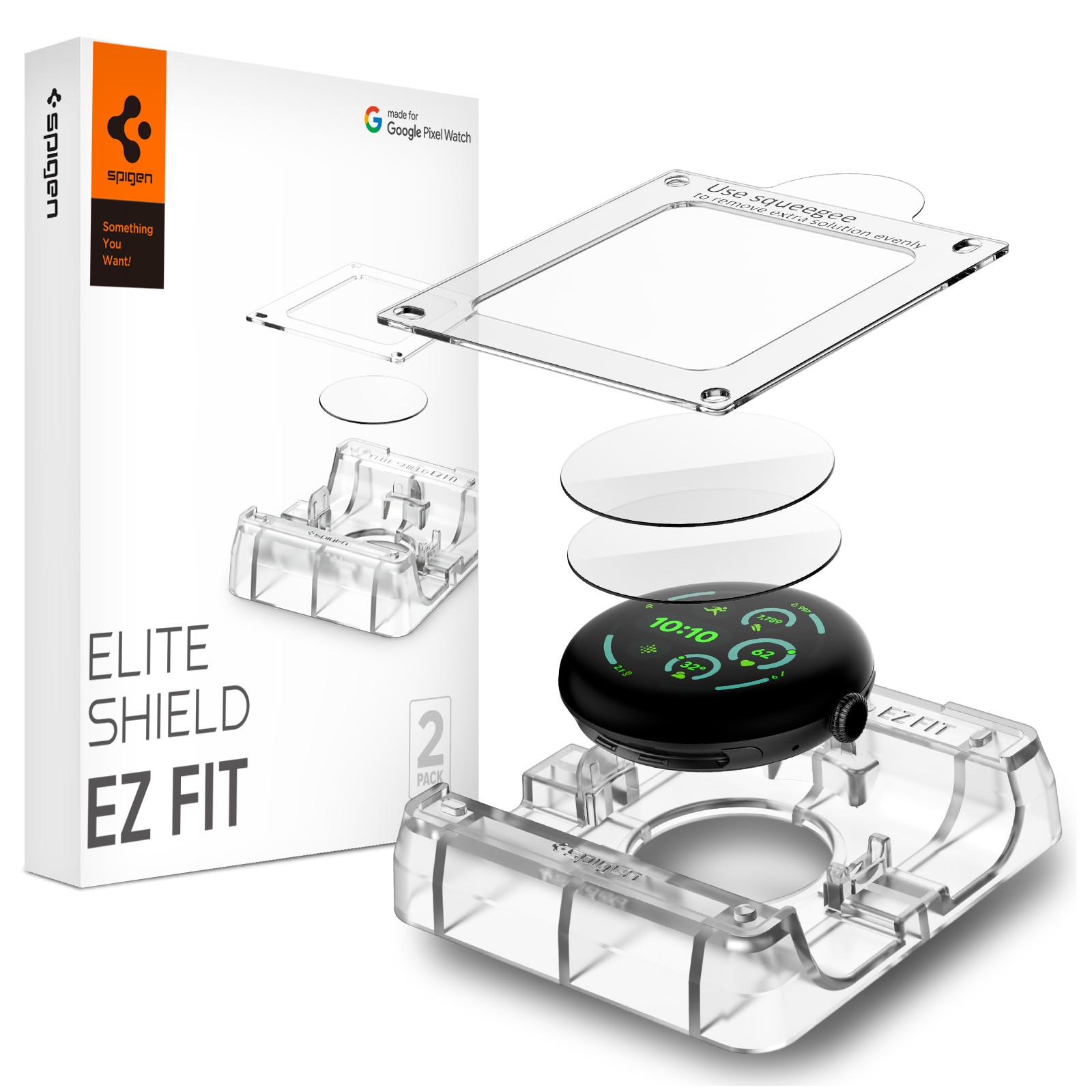 Proteggischermo EliteShield EZ Fit (2 pezzi) Google Pixel Watch 4 45mm
