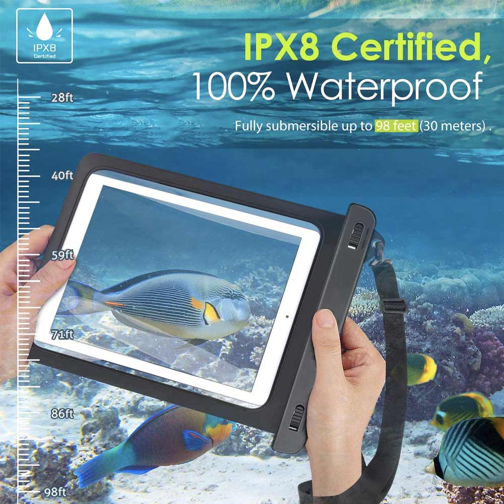 AG-W13 Waterproof Case for Tablets 12" nero