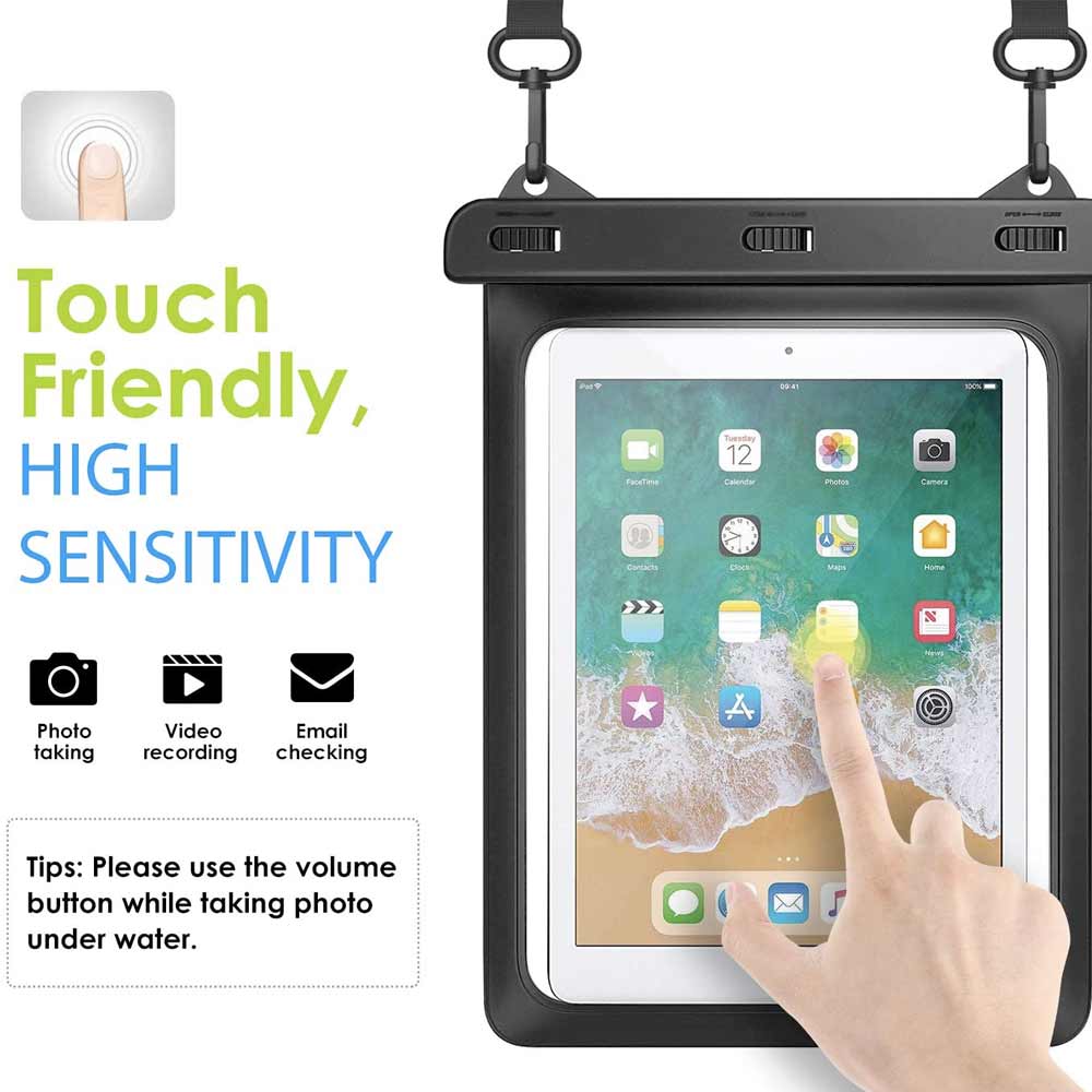 AG-W13 Waterproof Case for Tablets 12" nero