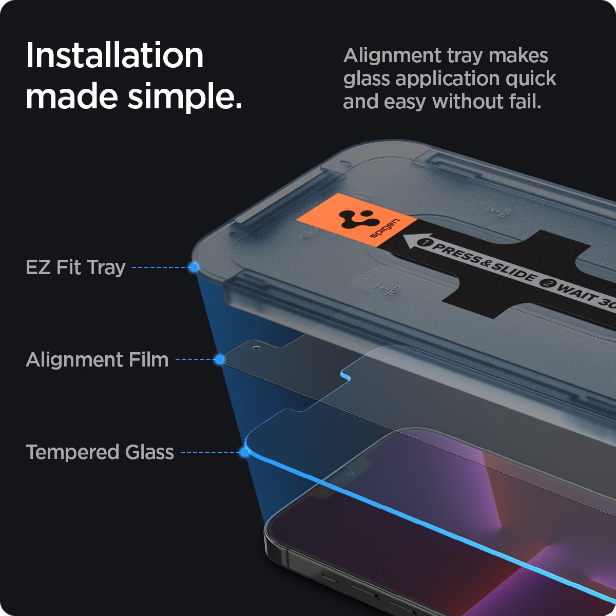 Screen Protector GLAS.tR EZ Fit (2 pezzi) iPhone 13 Pro Max