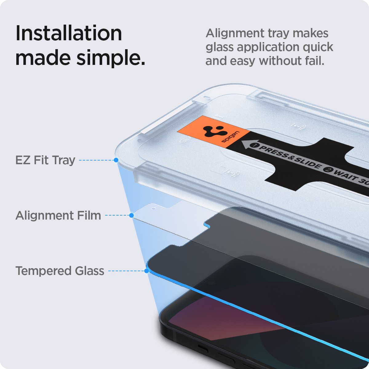 Screen Protector GLAS.tR EZ Fit (2 pezzi) iPhone 13 Pro