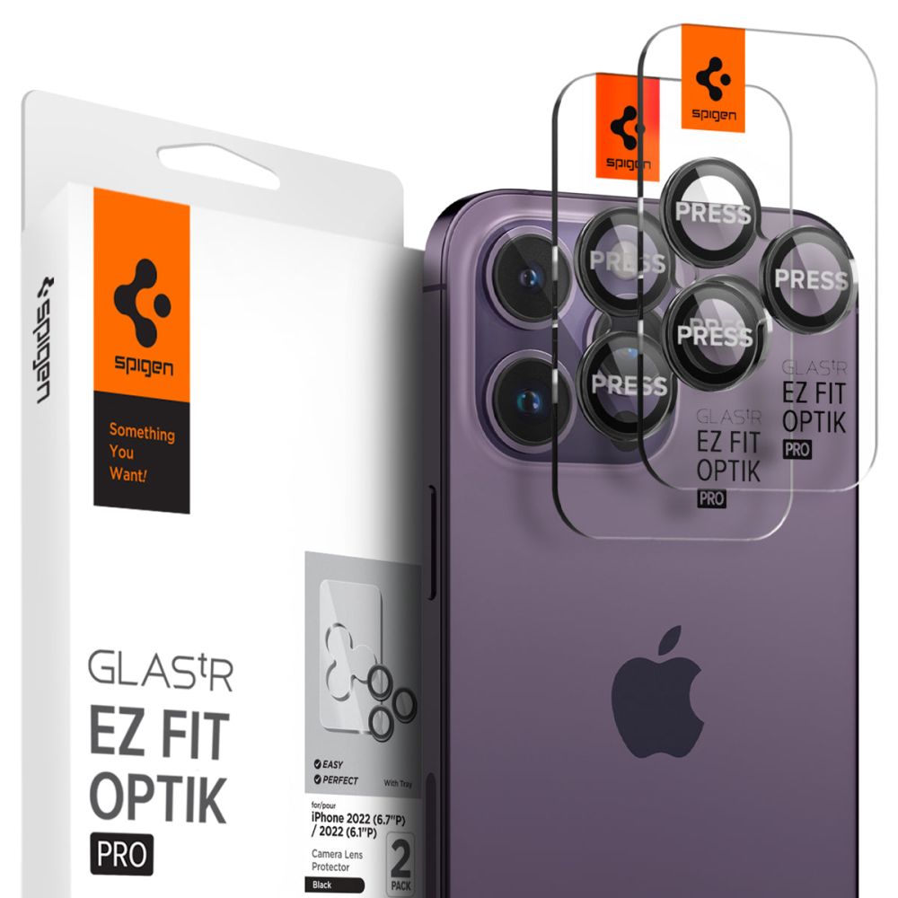 EZ Fit Optik Pro Lens Protector iPhone 14 Pro Black