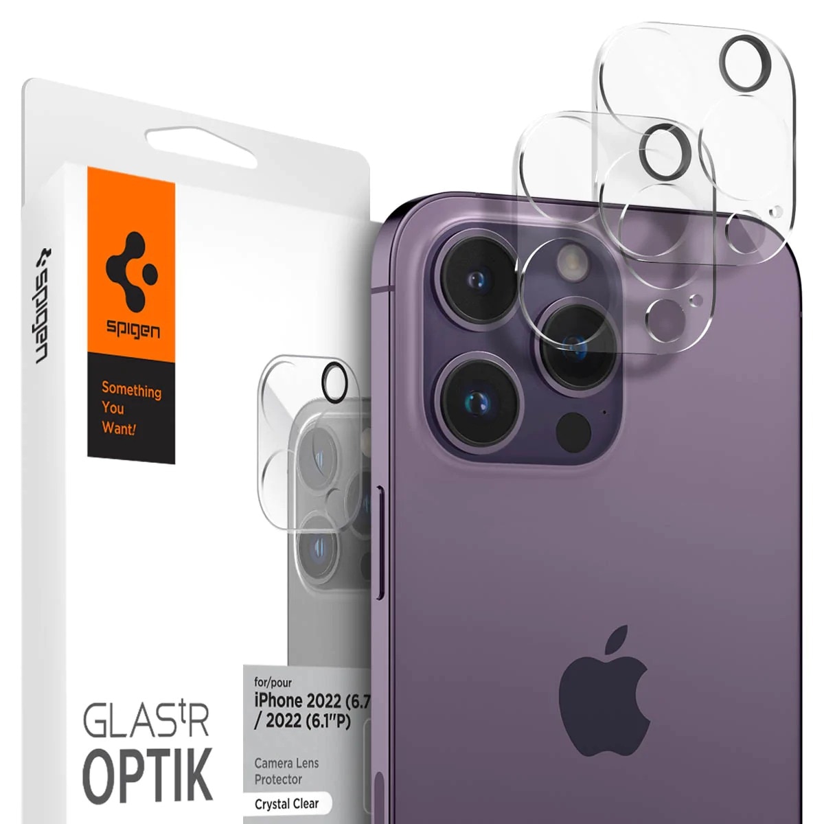 Optik Lens Protector (2 pezzi) iPhone 14 Pro/14 Pro Max Crystal Clear