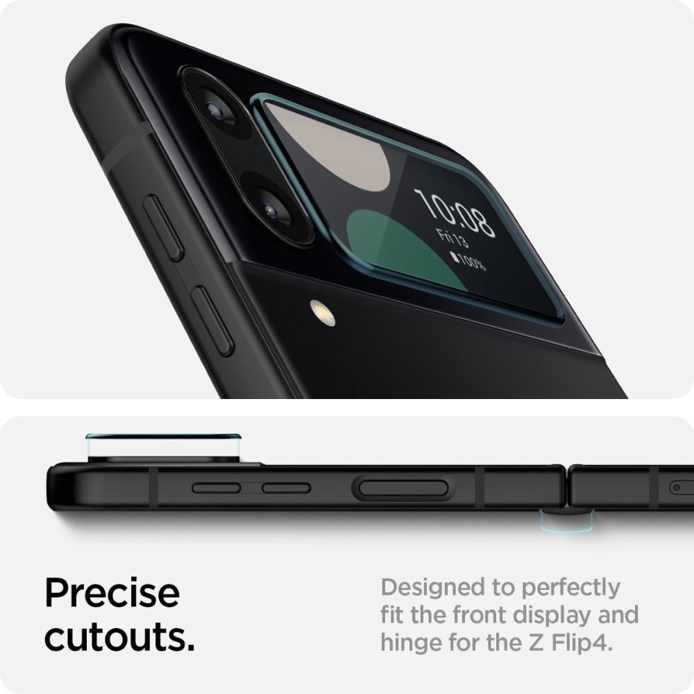 Glas.tR EZ Fit Screen Protector + Hinge Film Samsung Galaxy Z Flip 4 Nero