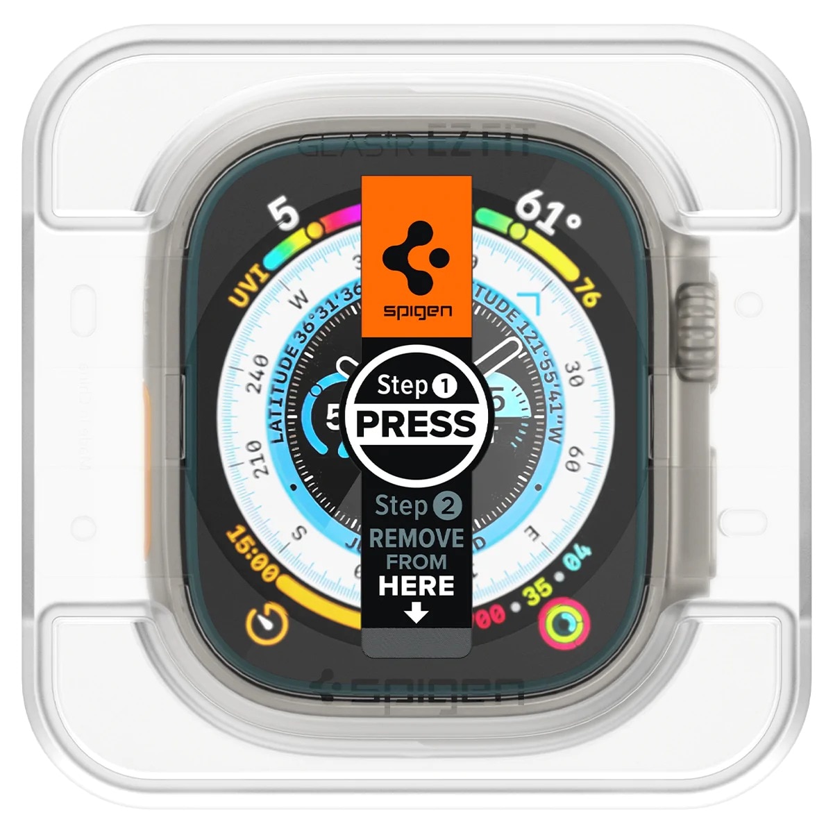 Proteggischermo EZ Fit GLAS.tR (2 pezzi) Apple Watch Ultra 49 mm