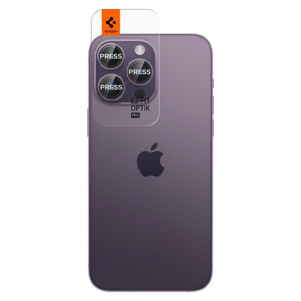 EZ Fit Optik Pro Lens Protector iPhone 14 Pro Max (2 pezzi) Deep Purple