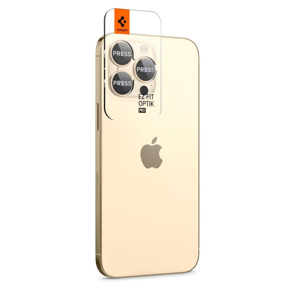 EZ Fit Optik Pro Lens Protector iPhone 14 Pro (2 pezzi) Gold