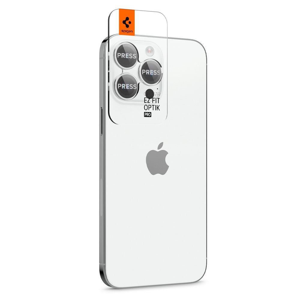 EZ Fit Optik Pro Lens Protector iPhone 14 Pro (2 pezzi) Silver