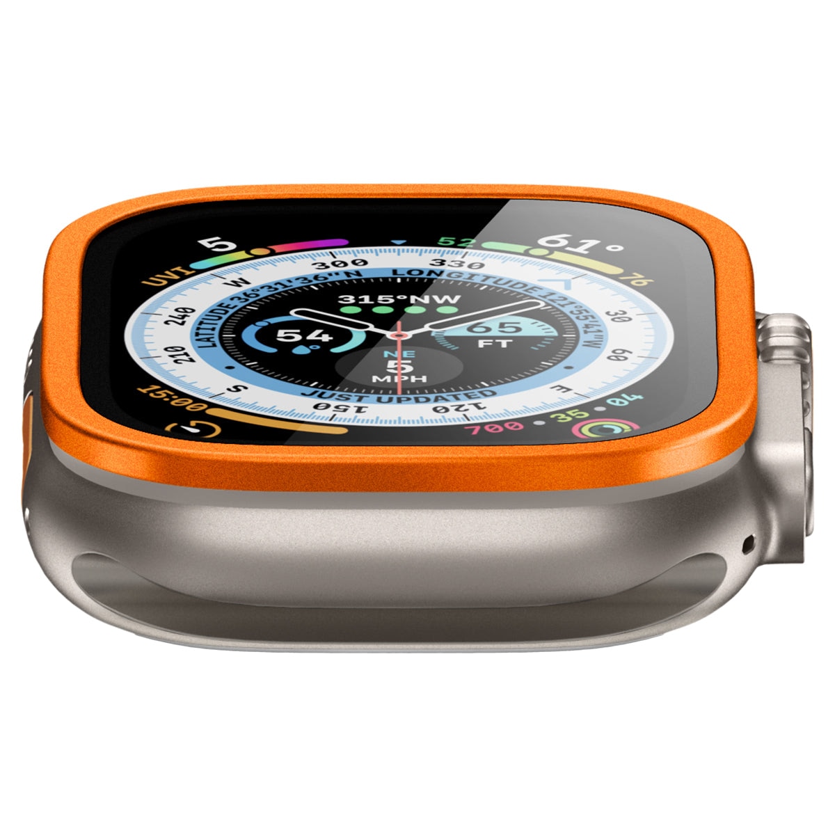 Screen Protector Glas.tR Slim Pro Apple Watch Ultra 49 mm arancia