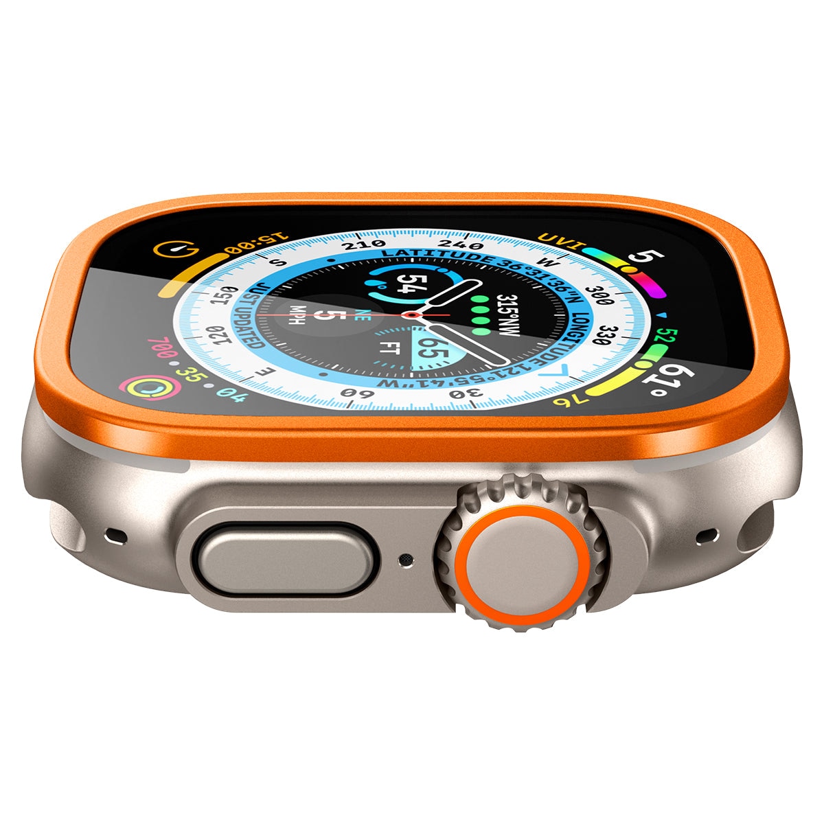 Screen Protector Glas.tR Slim Pro Apple Watch Ultra 49 mm arancia